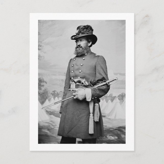 Civil Krig Porträtt, 1860-talet Vykort (Framsida)