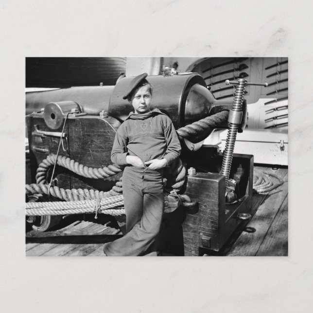 Civil Krig Powder Monkey, 1860-tal Vykort (Framsida)