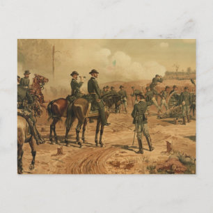Civil Krig Siege Atlanta av Thure de Thulstrup Vykort