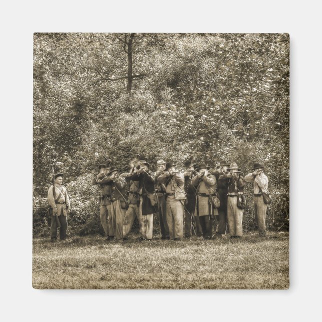 Civil Krig Soldiers Magnet (Framsidan)