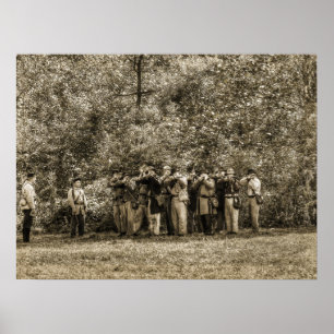Civil Krig Soldiers Poster