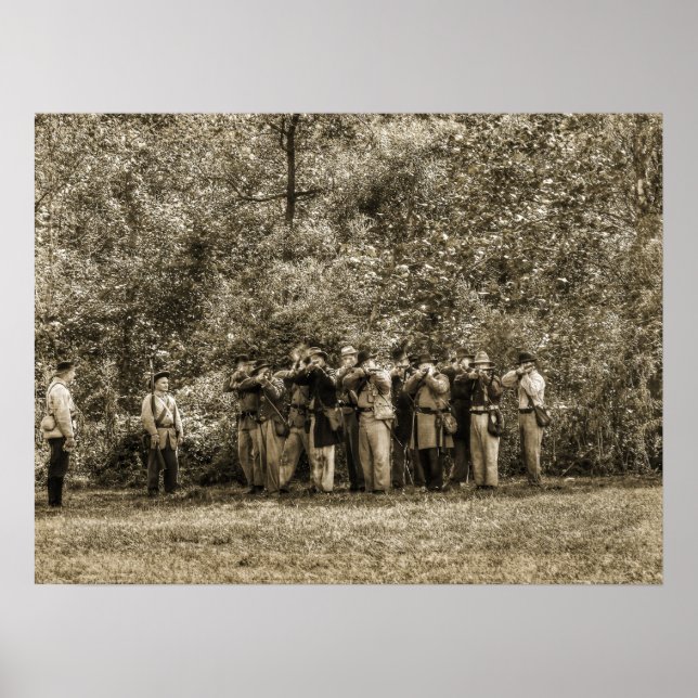 Civil Krig Soldiers Poster (Framsidan)