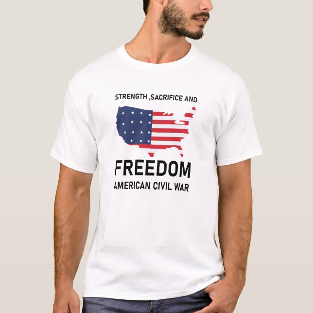 Civil War Era Inspired T-Shirt – American History  (Framsida)