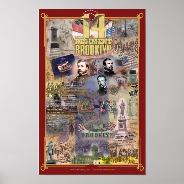 Civila Krig Brooklyn 14:e regementet Poster (Framsidan)