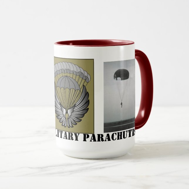 Civila militärparachutist Vingar 15oz Mugg (Framsida höger)