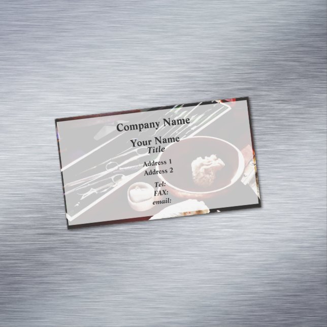 Civila var kirurgiska instrument magnetiska visitkort (In Situ)