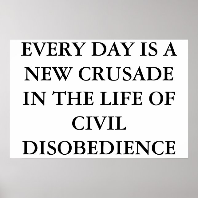CIVILDISOBEDIENS POSTER (Framsidan)