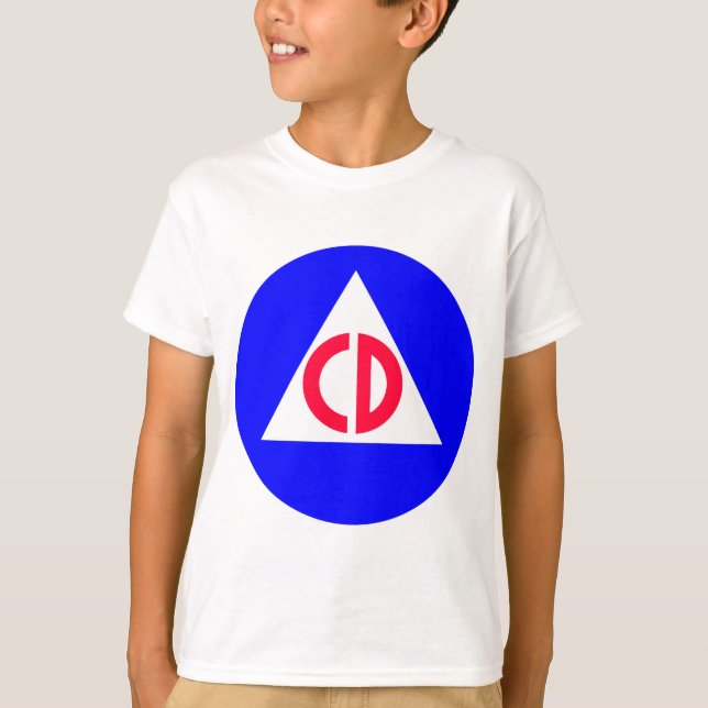 Civilförsvar Tee Shirt (Framsida)