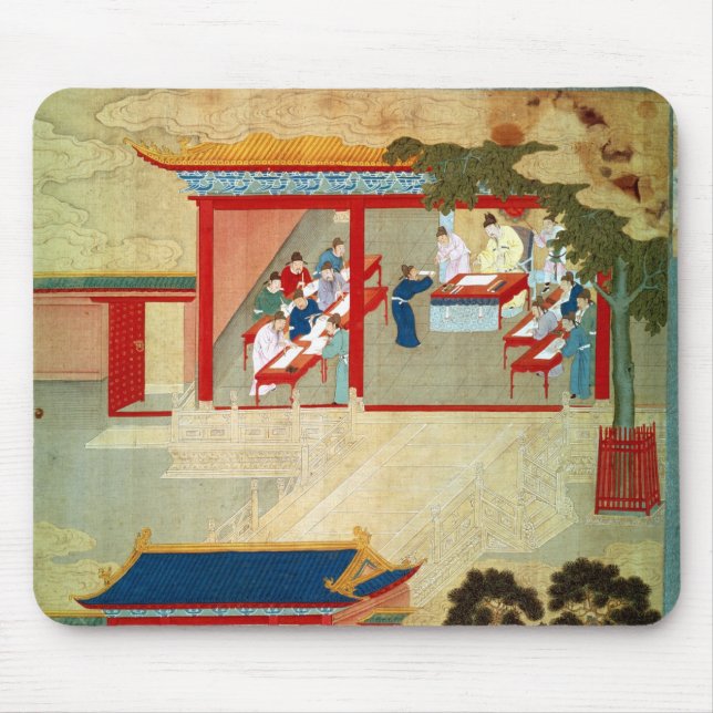 Civilförvaltningenexamen under kejsaren Jen Tsung Musmatta (Framsidan)