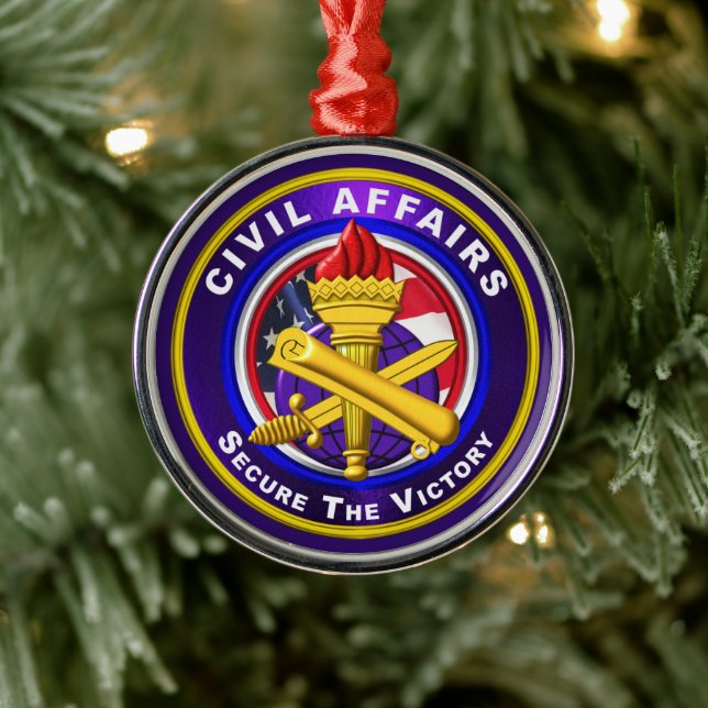 Civilförvaltningens julfirande julgransprydnad metall (Träd)