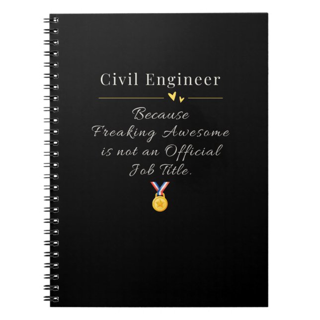 Civilingenjör Anteckningsbok (Framsidan)