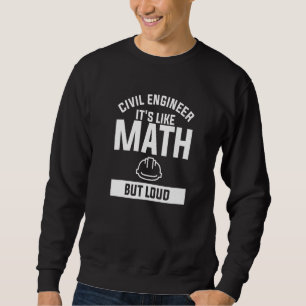 Civilingenjör Det är som matematik men högt Lång Ärmad Tröja