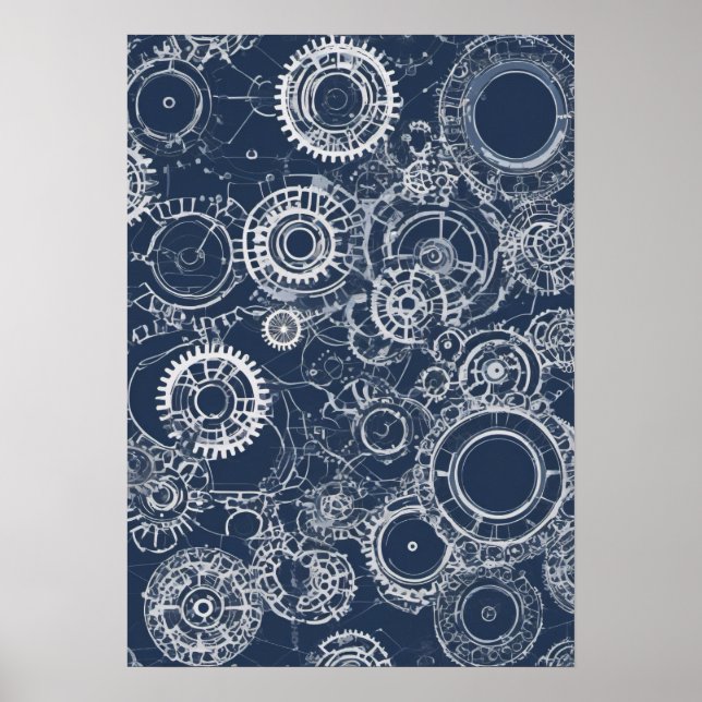 Civilingenjörsutrustningens ritningsdesign för str poster (Framsidan)