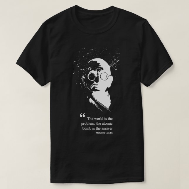 Civilisation Gandhi White  T Shirt (Design framsida)