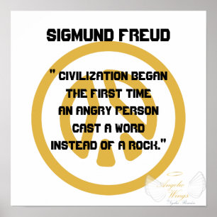 Civilisation! Sigmund Freud-Customize Poster
