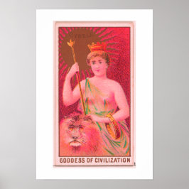Civilisationens gudinna, Cybele, Poster Skriv ut