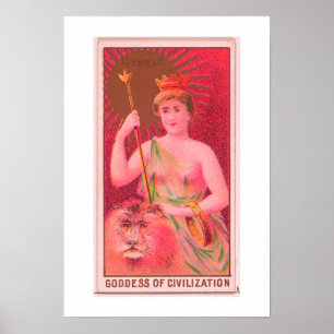 Civilisationens gudinna, Cybele, Poster Skriv ut