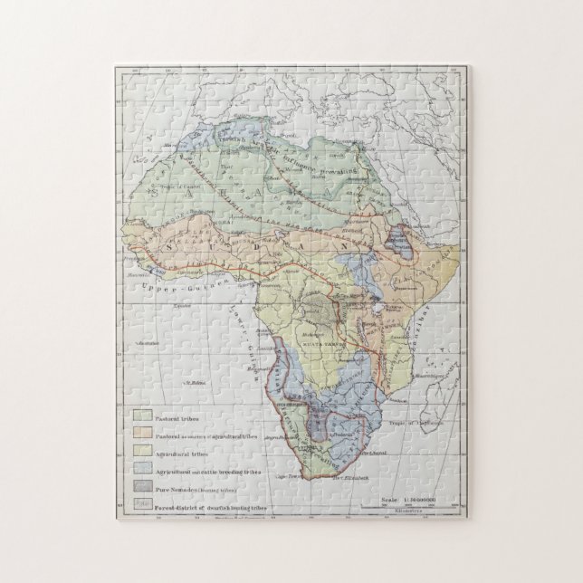 Civilisationer av afrikan pussel (Vertikal)