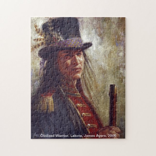 Civiliserad krigare, pussel för indian (Lakota) (Vertikal)