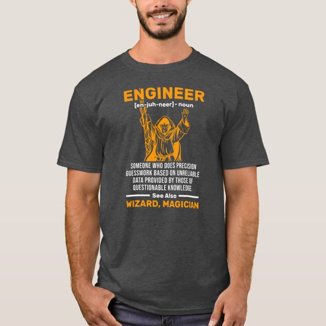Civilmekaniskt mekanisk guide Ingenjör T Shirt (Framsida)
