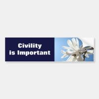 Civilt är viktiga klistermärken Magnolias