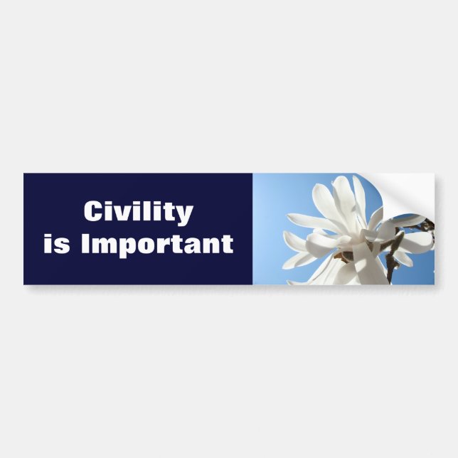 Civilt är viktiga klistermärken Magnolias (Framsidan)