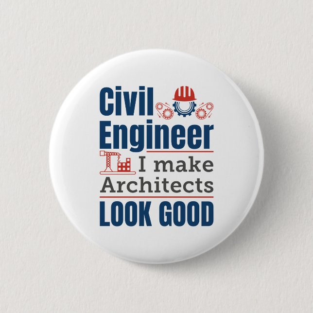 Civilt Ingenjör jag gör arkitekter till Bra Knapp (Framsida)