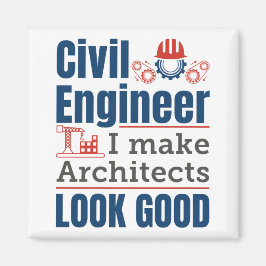 Civilt Ingenjör jag gör arkitekter till Bra Magnet