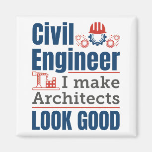 Civilt Ingenjör jag gör arkitekter till Bra Magnet