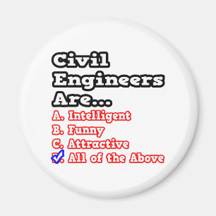 Civilt Ingenjör Quiz...Joke Magnet