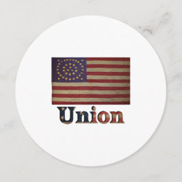 Civilt Krig-Flagga 🇺 🇸 Vintagens historiska kort