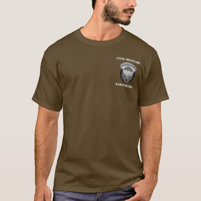 Civilt/militärt Vingar (CMP Vingar) T Shirt (Framsida)