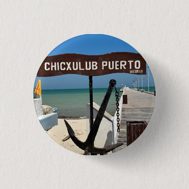 Cixulub Puerto, Mexiko - Rund knapp (Framsida)
