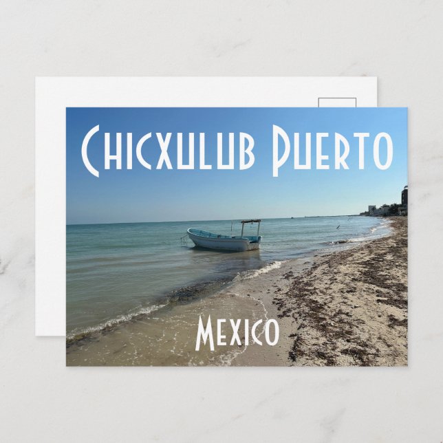 Cixulub Puerto, Mexiko - vykort av standardtyp (Fram/baksida)