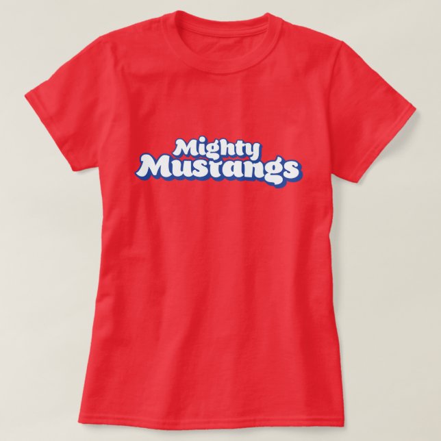 CJ Greene Mighty    MustangsT-Shirt T Shirt (Design framsida)