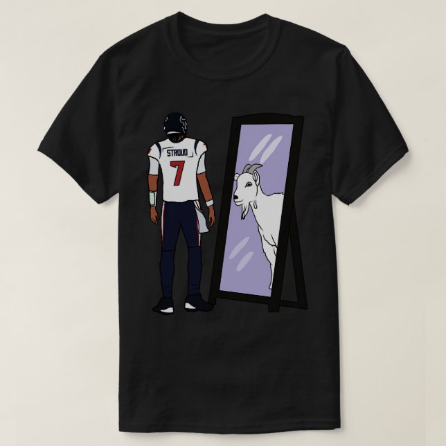 CJ Stroud Spegel GOAT Baseball TShirt T Shirt (Design framsida)