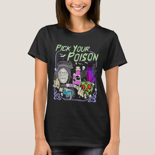 Ck din Ison Drink Me Halloween Witch Party T Shirt (Framsida)
