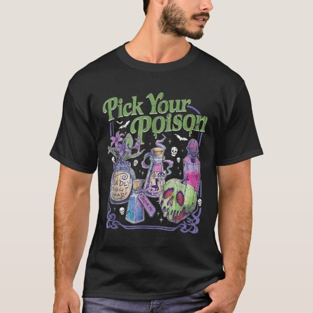 Ck Din Ison Halloween Tion Flaskor T Shirt (Framsida)