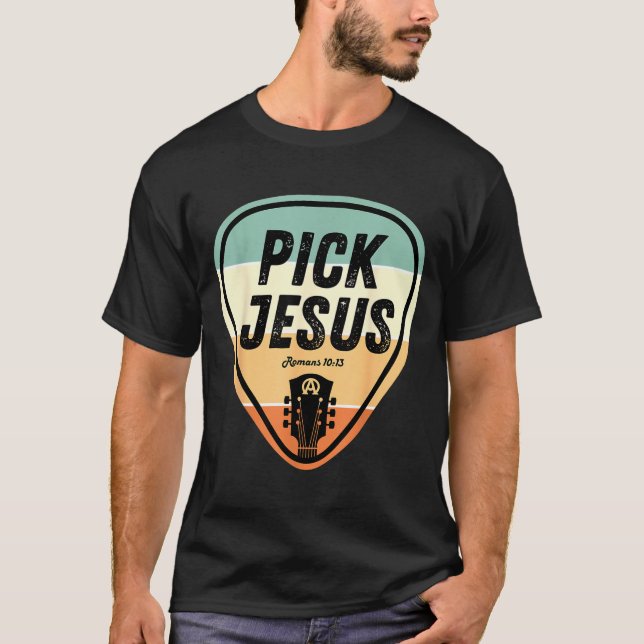 Ck Jesus Shirt Funny Christian Music Guitar Ck Men T Shirt (Framsida)
