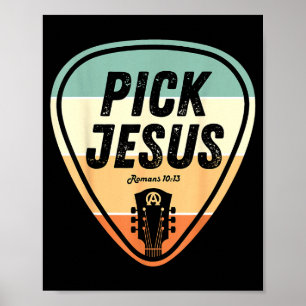 Ck Jesus Tröja Rolig Kristna Musik Gitarr Ck Män Poster