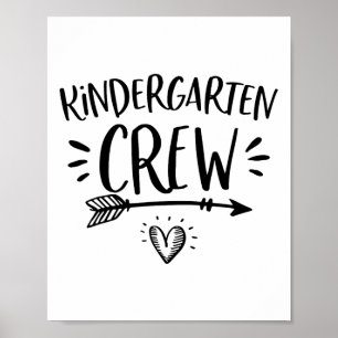 Ck till School Kindergarten Crew Lärare Student Wo Poster