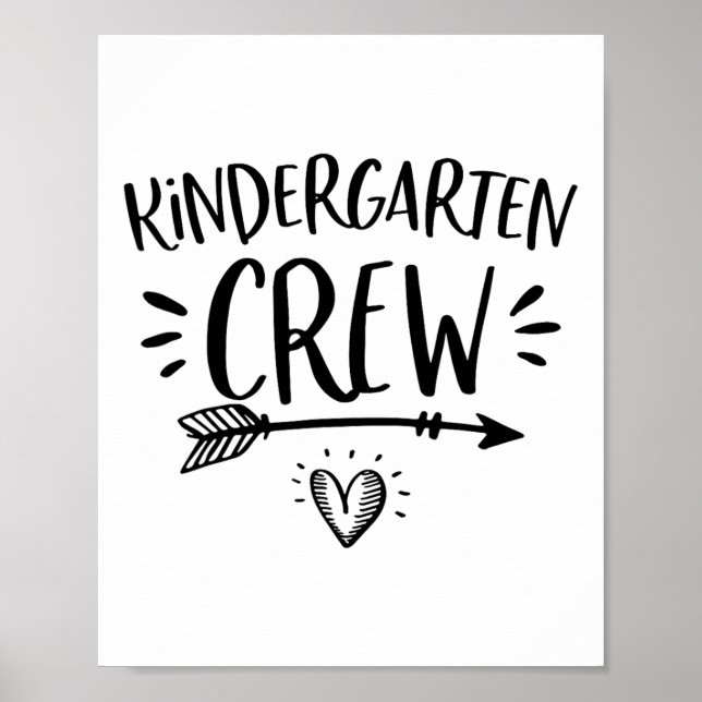 Ck till School Kindergarten Crew Lärare Student Wo Poster (Framsidan)