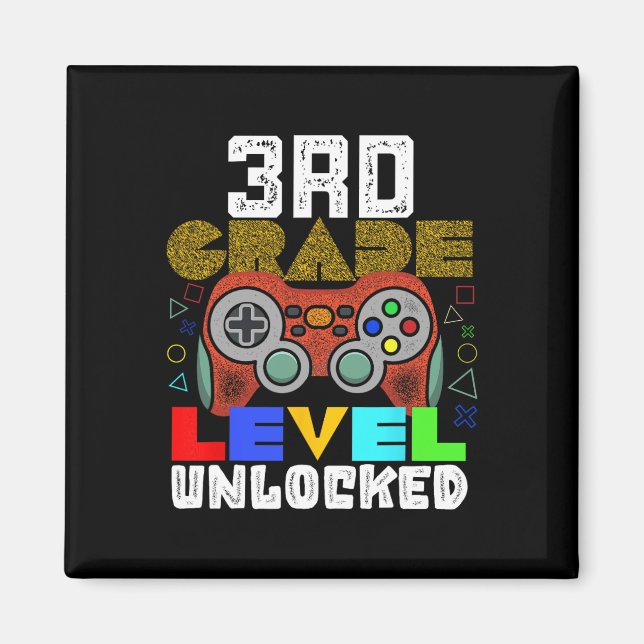 Ck Till Skolan 3:e Klass Gamer  Magnet (Framsidan)