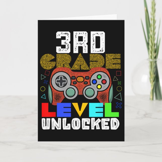 Ck To School 3rd Grade Gamer  Kort (Framsida)