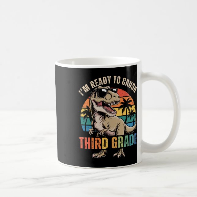 Ck To School Dinosaur Boy I'm Ready To Crush Third Kaffemugg (Höger)