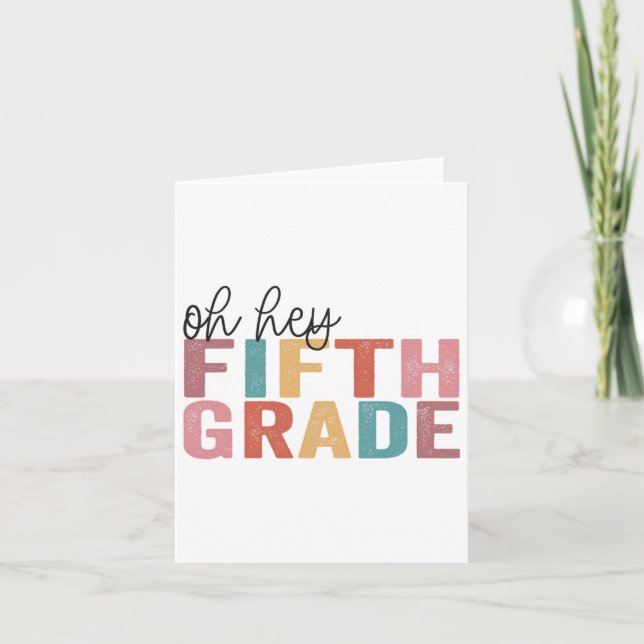 Ck to School Studenter Lacher Oh, 5:e femte Gra Kort (Framsida)