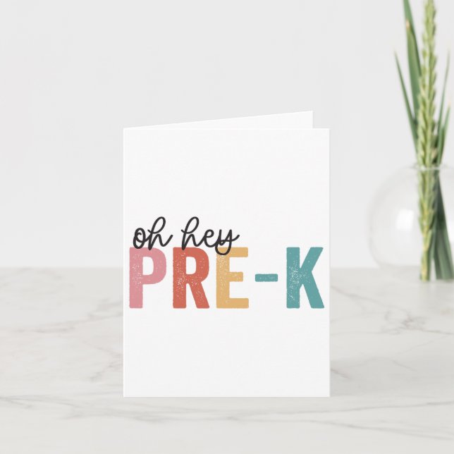 Ck to School Studenter Lacher Oh Hej Pre k Klass Kort (Framsida)