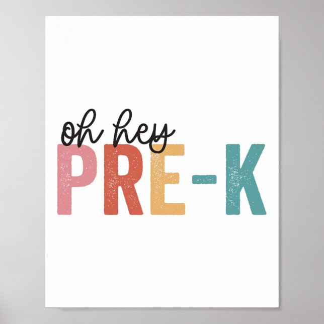 Ck to School Studenter Lacher Oh Hej Pre k Klass Poster (Framsidan)