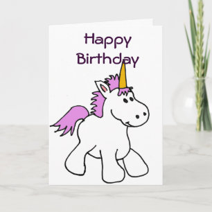 CK - Unicorn Birday Card Kort