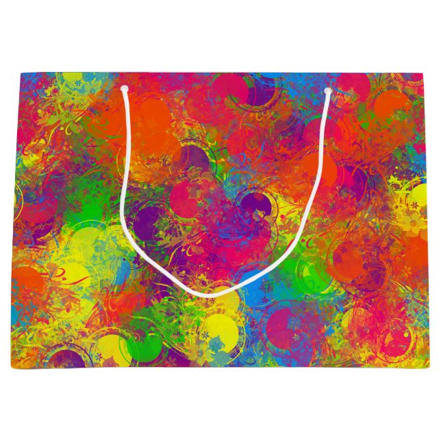 CKC Paint Can Blommigts-GIFT BAG L (Framsidan)